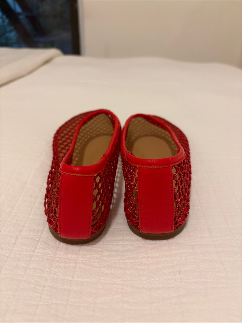 Marc Fisher Jazlyn Red Mesh Ballet Flat - new with original box - Picture 5 of 8
